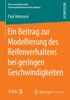 Ein Beitrag Zur Modellierung Des Reifenverhaltens Bei Geringen Geschwindigkeiten