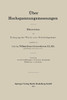 Über Hochspannungsmessungen: Dissertation Zur Erlangung Der Würde Eines Doktor-Ingenieurs