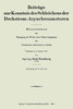 Beiträge Zur Kenntnis Des Schleichens Der Drehstrom-Asynchronmotoren: Dissertation Zur Erlangung Der Würde Eines Doktor-Ingenieurs Der Technischen Hoc