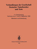 Verhandlungen Der Gesellschaft Deutscher Naturforscher Und Ã„rzte: 111. Versammlung Hamburg Vom 21. Bis 25. September 1980