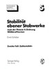 StabilitÃ¤t Ebener Stabwerke: Nach Der Theorie II. Ordnung WÃ¶lbkrafttorsion
