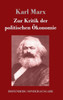 Zur Kritik der politischen Ökonomie