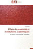 Effets de proximitÃ© et institutions acadÃ©miques