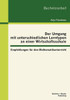 Der Umgang mit unterschiedlichen Lerntypen an einer Wirtschaftsschule: Empfehlungen fÃ¼r den Mathematikunterricht