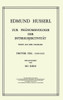 Zur PhÃ¤nomenologie Der IntersubjektivitÃ¤t: Texte Aus Dem Nachlass Dritter Teil: 1929-1935