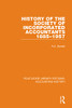History of the Society of Incorporated Accountants 1885-1957 (Routledge Library Editions: Accounting History)