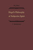 Hegels Philosophie Des Subjektiven Geistes / Hegel's Philosophy of Subjective Spirit: Band I / Volume I