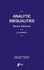 Analytic Inequalities: Recent Advances