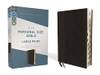 NIV, Personal Size Bible, Large Print, Leathersoft, Black, Red Letter, Thumb Indexed, Comfort Print