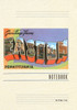 Vintage Lined Notebook Greetings from Easton, Pennsylvania
