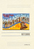 Vintage Lined Notebook Greetings from Philadelphia, Pennsylvania