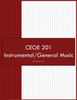 CEOE 201 Instrumental/General Music