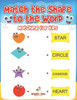 Match the Shape to the Word: Matching for Kids