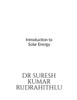 Introduction to Solar Energy