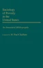 Sociology of Poverty in the United States: An Annotated Bibliography