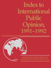 Index to International Public Opinion, 1991-1992