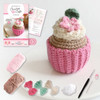 Crochet CafÃ© Amigurumi Kit Cupcake: Everything You Need Is Included: 100%-Cotton Yarn, Crochet Hook, Stitch Marker, Tapestry Needle, Fiberfill, Step-B