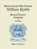 Revolutionary War Veteran William Keeble of Blount County, Tennessee and His Heirs