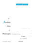 The Aesthetic Paths of Philosophy: Presentation in Kant, Heidegger, Lacoue-Labarthe, and Nancy