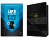 NLT Boys Life Application Study Bible, TuTone (LeatherLike, Neon/Black, Indexed)