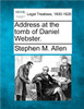 Address at the Tomb of Daniel Webster.