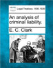 An Analysis of Criminal Liability.