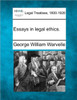 Essays in Legal Ethics.