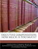 Executive Compensation: How Much Is Too Much?