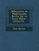 M Emoires de Mademoiselle Bertin Sur La Reine Marie-Antoinette...