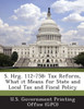 S. Hrg. 112-758: Tax Reform, What It Means for State and Local Tax and Fiscal Policy