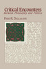 Critical Encounters: Between Philosophy and Politics