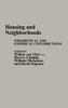 Housing and Neighborhoods: Theoretical and Empirical Contributions