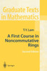 A First Course in Noncommutative Rings