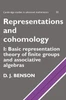 Representations and Cohomology: Volume 1, Basic Representation Theory of Finite Groups and Associative Algebras
