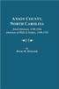 Anson County, North Carolina. Deed Abstracts, 1749-1766; Abstracts of Wills & Estates, 1749-1795