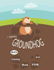 Happy Groundhog Day Coloring Book For Kids: Funny Groundhog Animal Coloring book Great Gift for Birthday Party To Boys & Girls, Ages 4-8 - 9781660787340