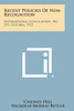 Recent Policies of Non-Recognition: International Conciliation, No. 293, October, 1933