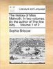 The History of Miss Melmoth. in Two Volumes. by the Author of the Fine Lady. ... Volume 1 of 2