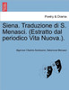 Siena. Traduzione Di S. Menasci. (Estratto Dal Periodico Vita Nuova.).