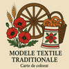 Modele Textile Tradiționale - Carte de Colorat pentru Adulți