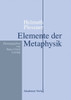Helmuth Plessner, Elemente der Metaphysik