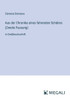 Aus der Chronika eines fahrenden Schülers (Zweite Fassung): in Großdruckschrift