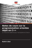 Notes de cours sur la programmation orientée objet en C++