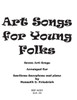 Art Songs for Young Folks - baritone saxophone and piano