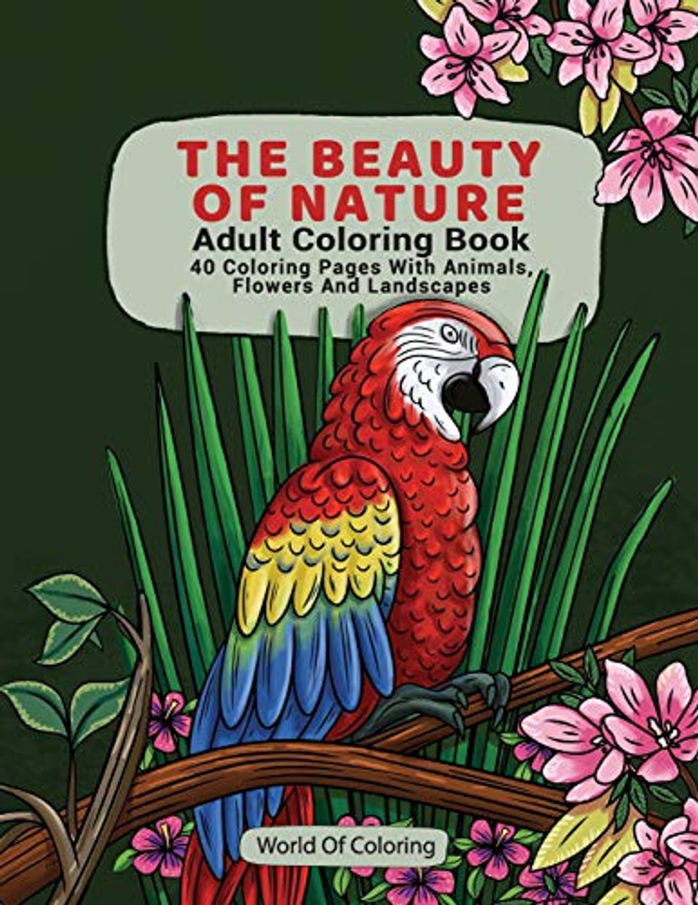Animals Adult Coloring Book (Paperback)