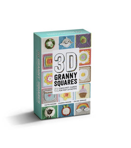 3D Granny Squares Cards: Crochet Cards for 52 Pop-Up Granny Squares