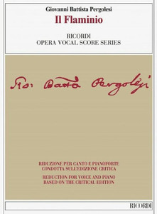 Il Flaminio Vocal Score Based on the Critical Edition by Ivano Bettin