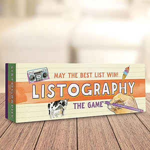 Listography: The Game: May The Best List Win! (Board Games, Games for Adults, Adult Board Games)