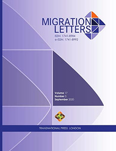 Migration Letters, Volume 17 Number 5 (2020) Migration Letters, Volume 17 Number 5 (2020)