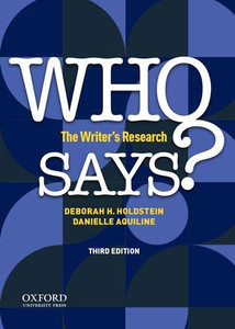 Who Says?: The Writer'S Research